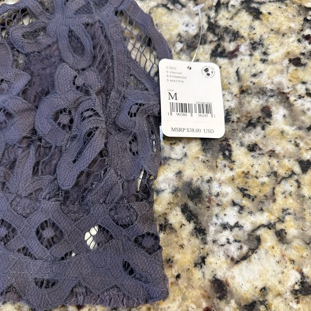 Free People Lavender Lace Blouse - Picture 2 of 5